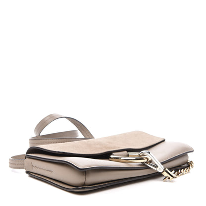 Chloe Suede Calfskin Small Faye Shoulder Bag Motty Grey 4 of 12