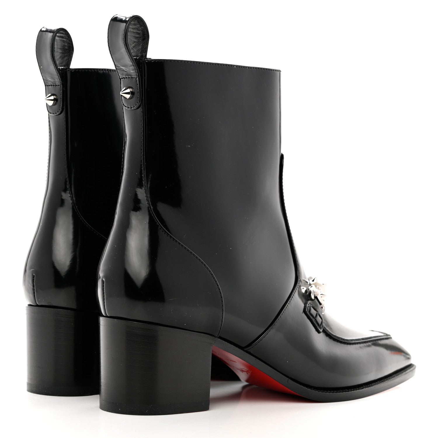Christian Louboutin Patent Mayerswing Donna 55 Boots 40 Black 4 of 7