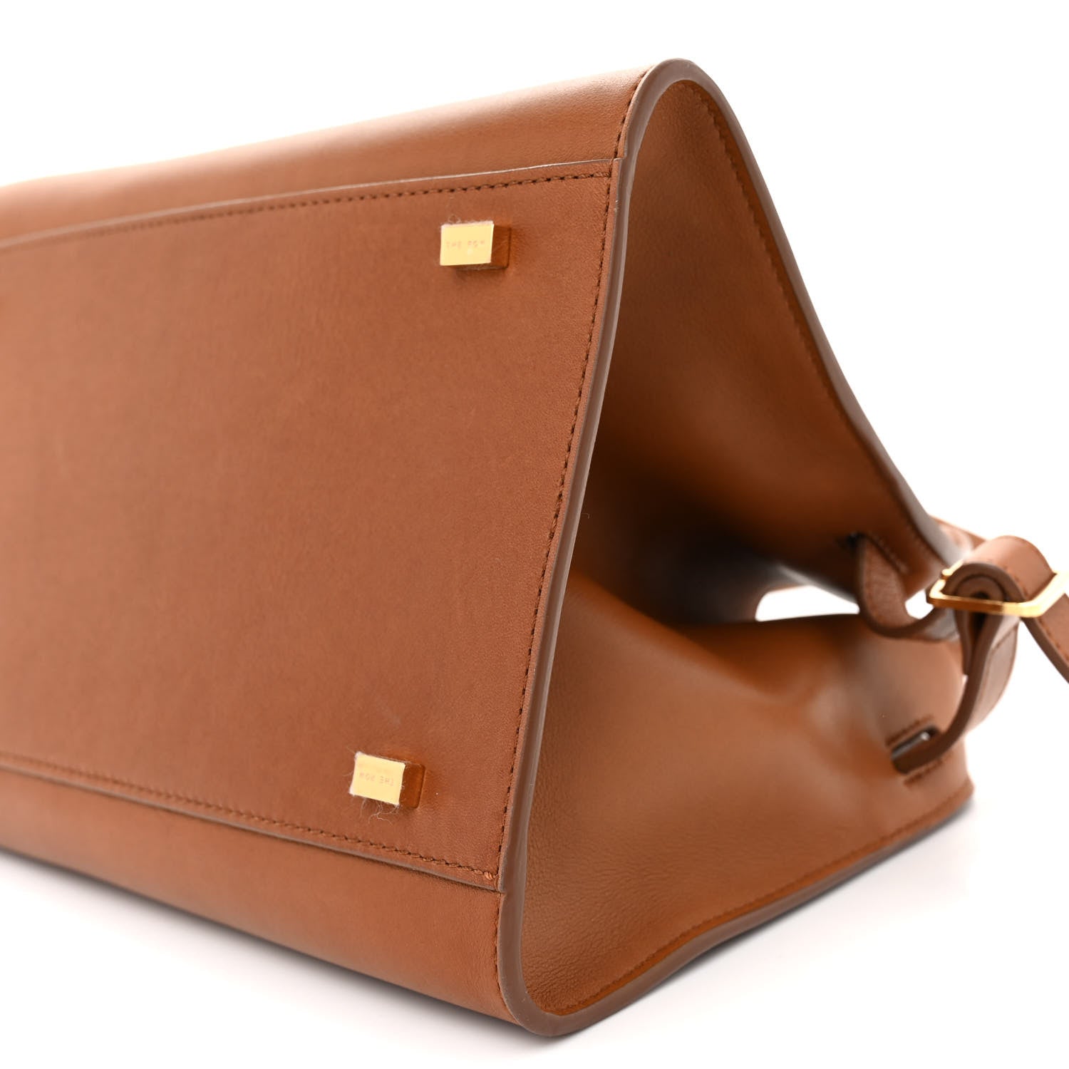The Row Polished Saddle Calfskin Soft Margaux 10 Bag Cuir 9 of 11