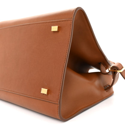The Row Polished Saddle Calfskin Soft Margaux 10 Bag Cuir 9 of 11