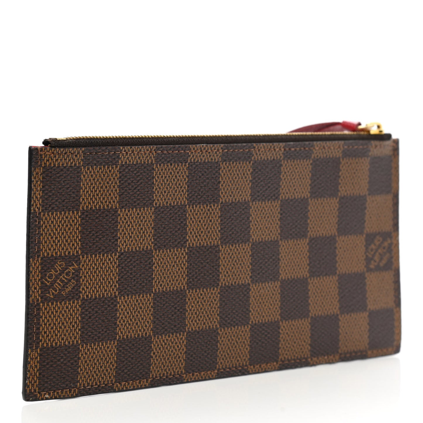 Damier Ebene Felicie Chain Wallet Zippered Insert