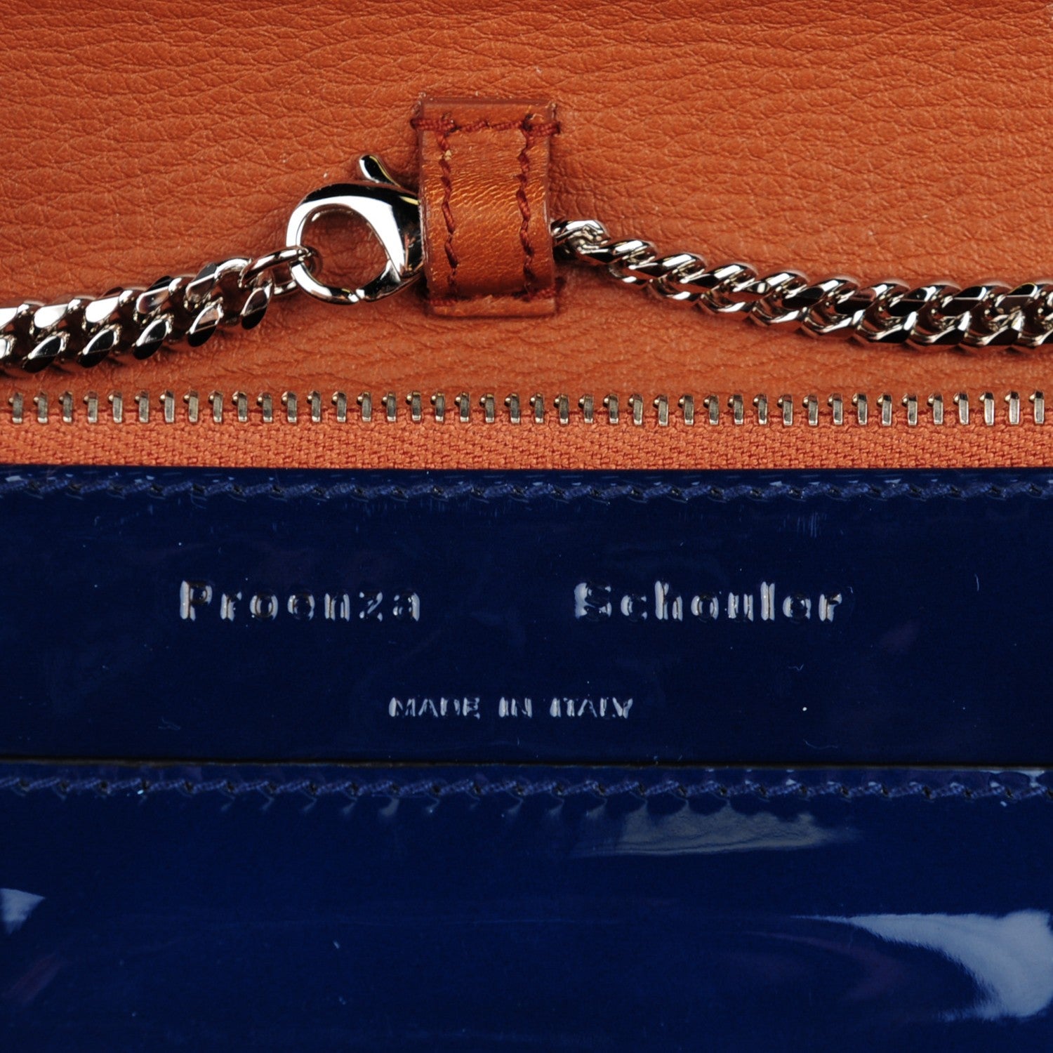 Proenza Schouler Patent PS11 Chain Wallet Cadet Blue 6 of 8