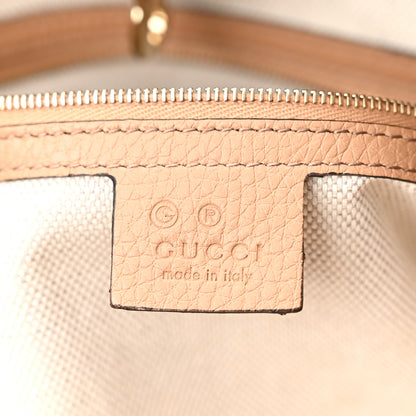 Gucci Pebbled Calfskin Medium Soho Chain Shoulder Bag Camelia 6 of 10