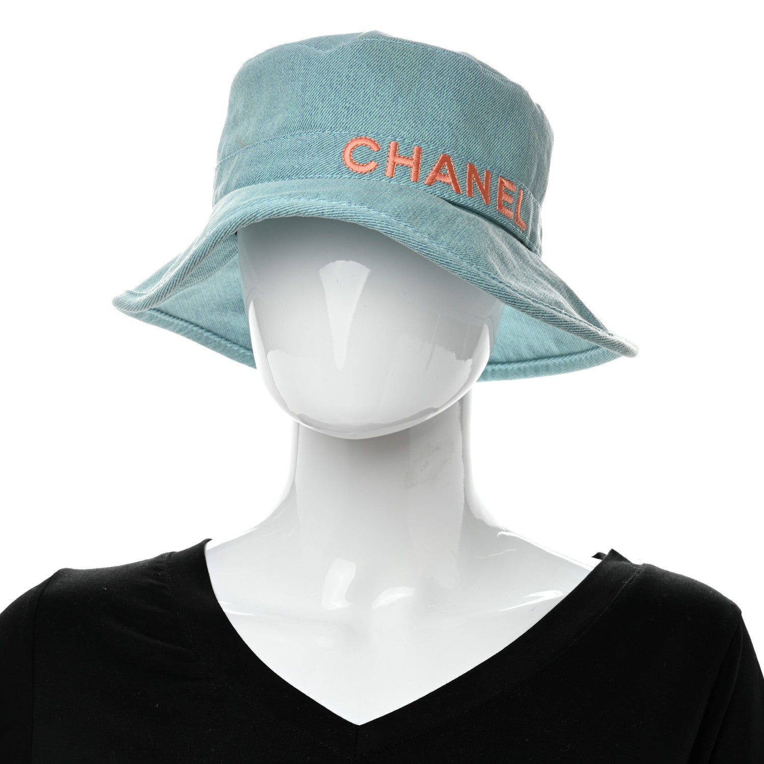 Chanel Denim CC Bucket Hat M Light Blue 2 of 8