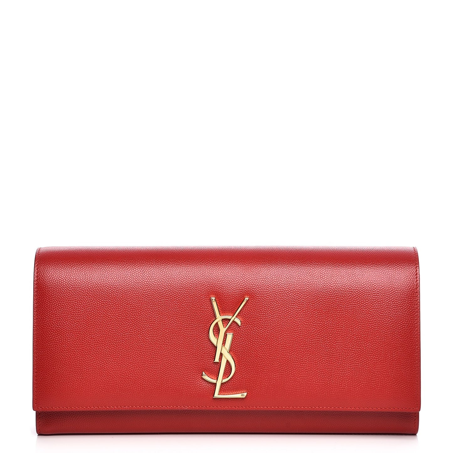 Grain De Poudre Classic Monogram Clutch Red