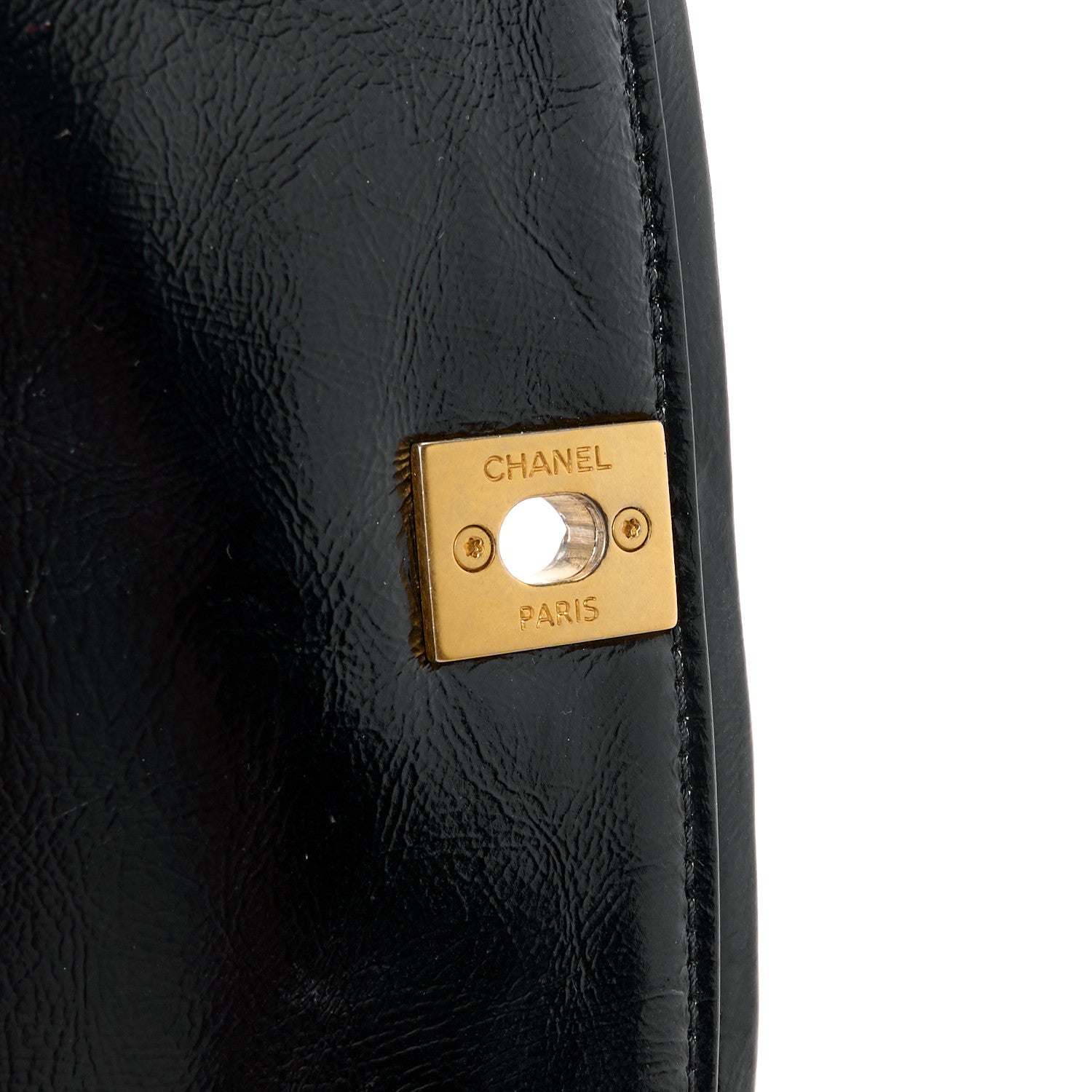 Chanel Lambskin Quilted Small La Parisienne Top Handle Flap Black 6 of 11