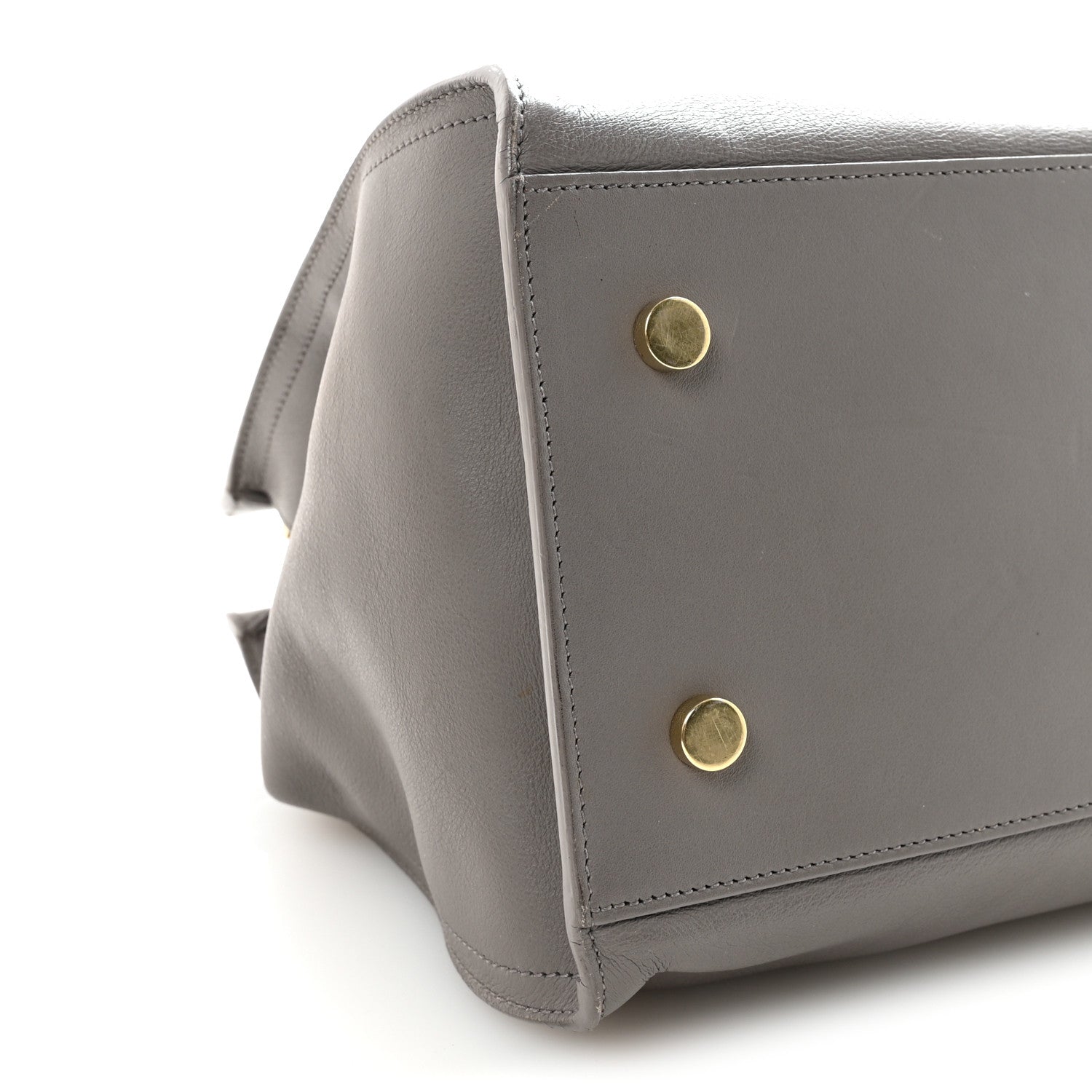 Saint Laurent Calfskin Small Monogram Cabas Fog 8 of 9