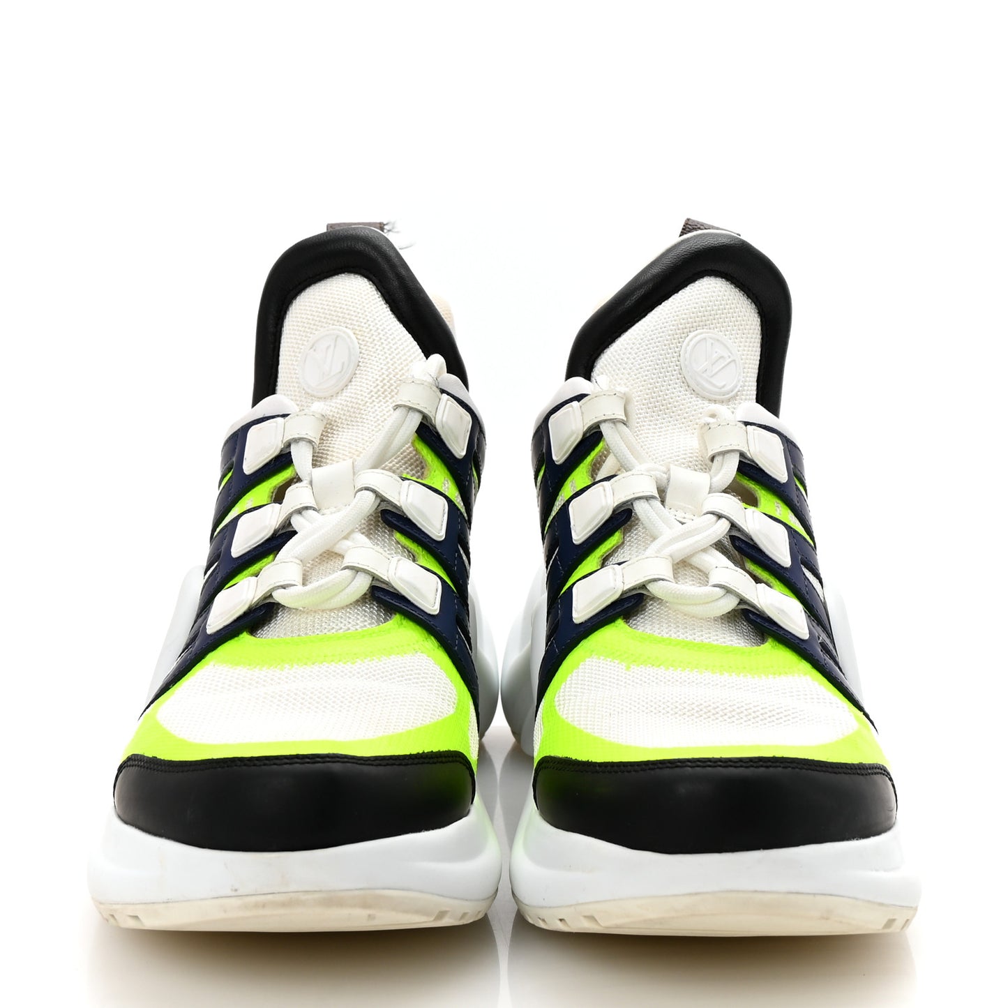 Calfskin Technical Nylon Monogram LV Archlight Sneakers 41 Fluo Yellow