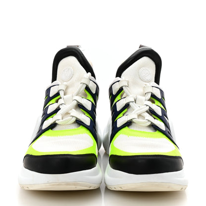 Louis Vuitton Calfskin Technical Nylon Monogram LV Archlight Sneakers 41 Fluo Yellow 3 of 9