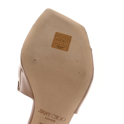 Jimmy Choo Patent Azia 95 Strap Sandals 38.5 Ballet Pink 9 of 11