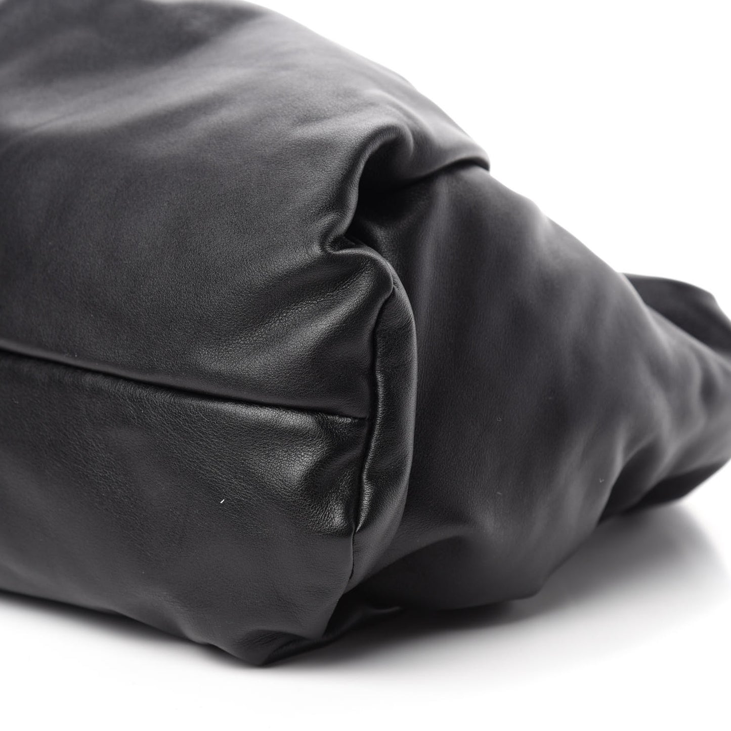 Smooth Butter Calfskin The Shoulder Pouch Black