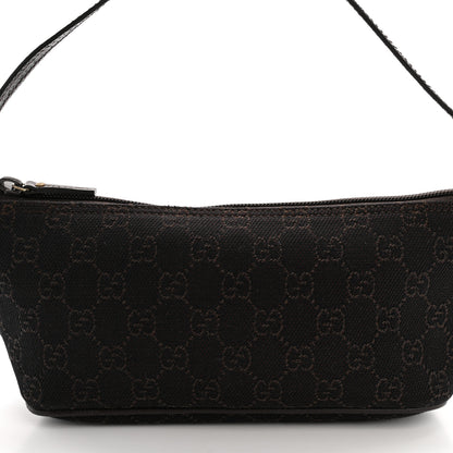 Gucci Monogram Boat Pochette Dark Brown 10 of 13