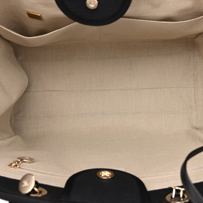 Chanel Mixed Fibers Medium Deauville Tote Black 6 of 11