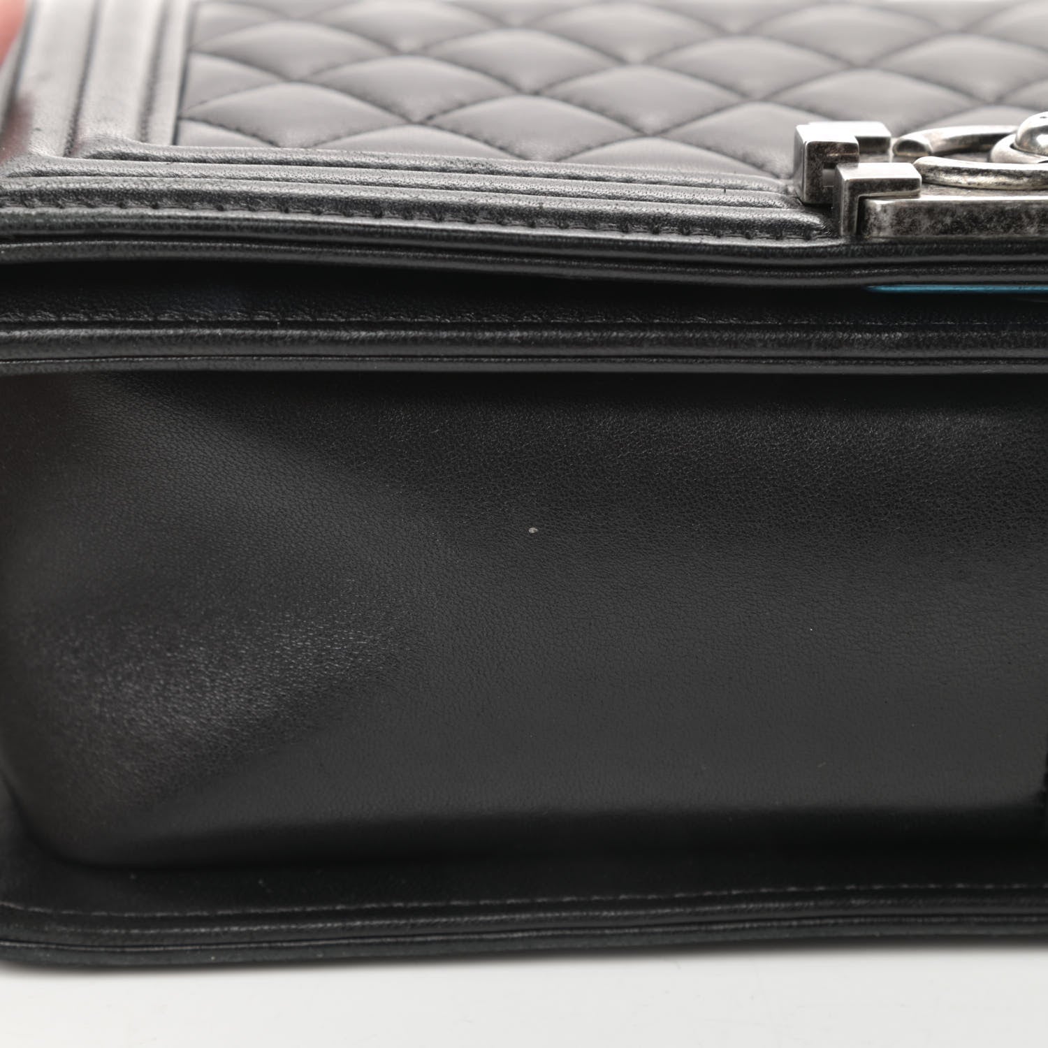 Chanel Lambskin Quilted Medium Boy Flap Black 18 of 19