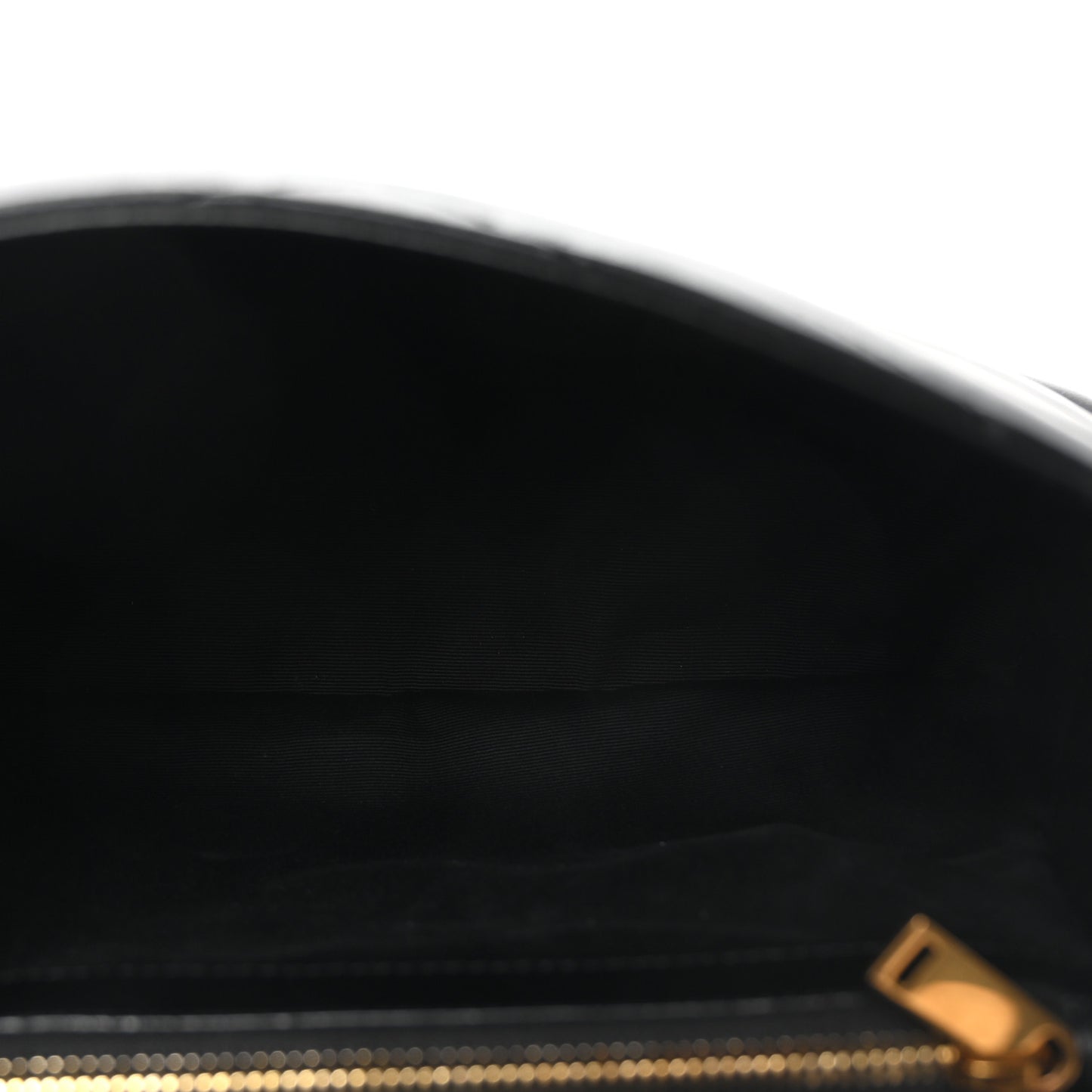 Calfskin Y Quilted Monogram Medium Loulou Chain Satchel Black