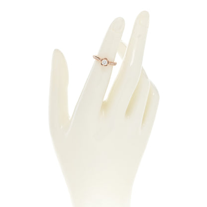 Chanel 18K Beige Gold Diamond .27ct Camelia Solitaire Ring 46 3.75 2 of 4