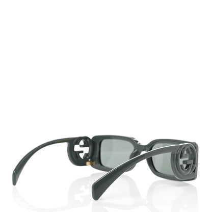 Gucci Acetate Rectangle Frame Sunglasses GG1325S Dark Grey 4 of 8