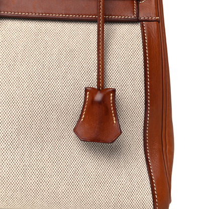 Hermes Toile Barenia Kelly Sellier 32 Fauve 15 of 19