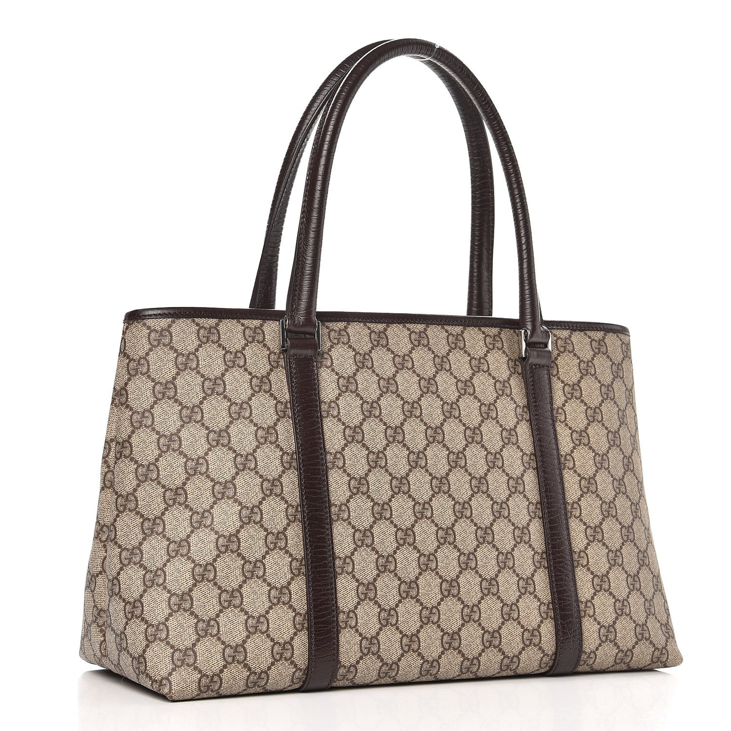 GG Plus Monogram Medium Joy Tote Dark Brown