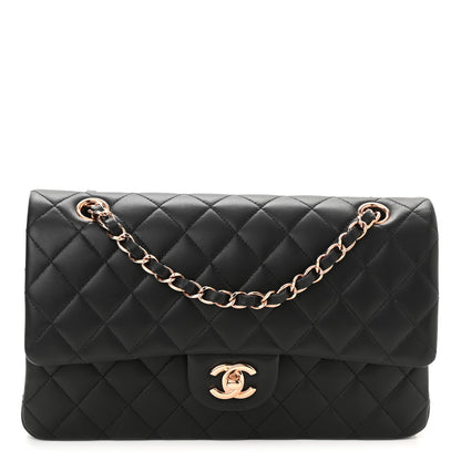 Chanel Lambskin Quilted Medium Double Flap Black 1 of 11