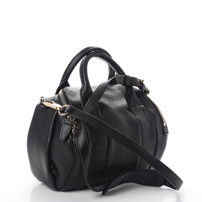 Alexander Wang Pebbled Lambskin Rockie Black Pale Gold Hardware 4 of 9