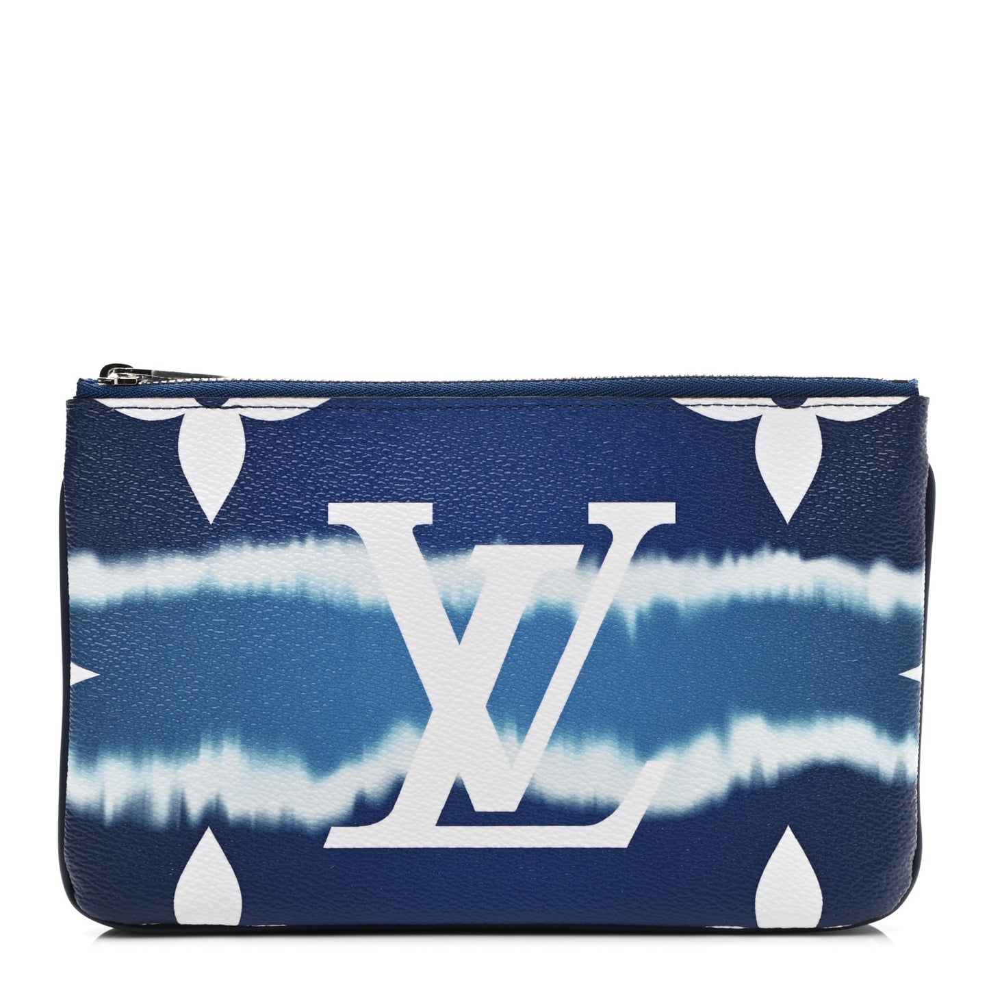 Monogram Giant Escale Double Zip Pochette Blue