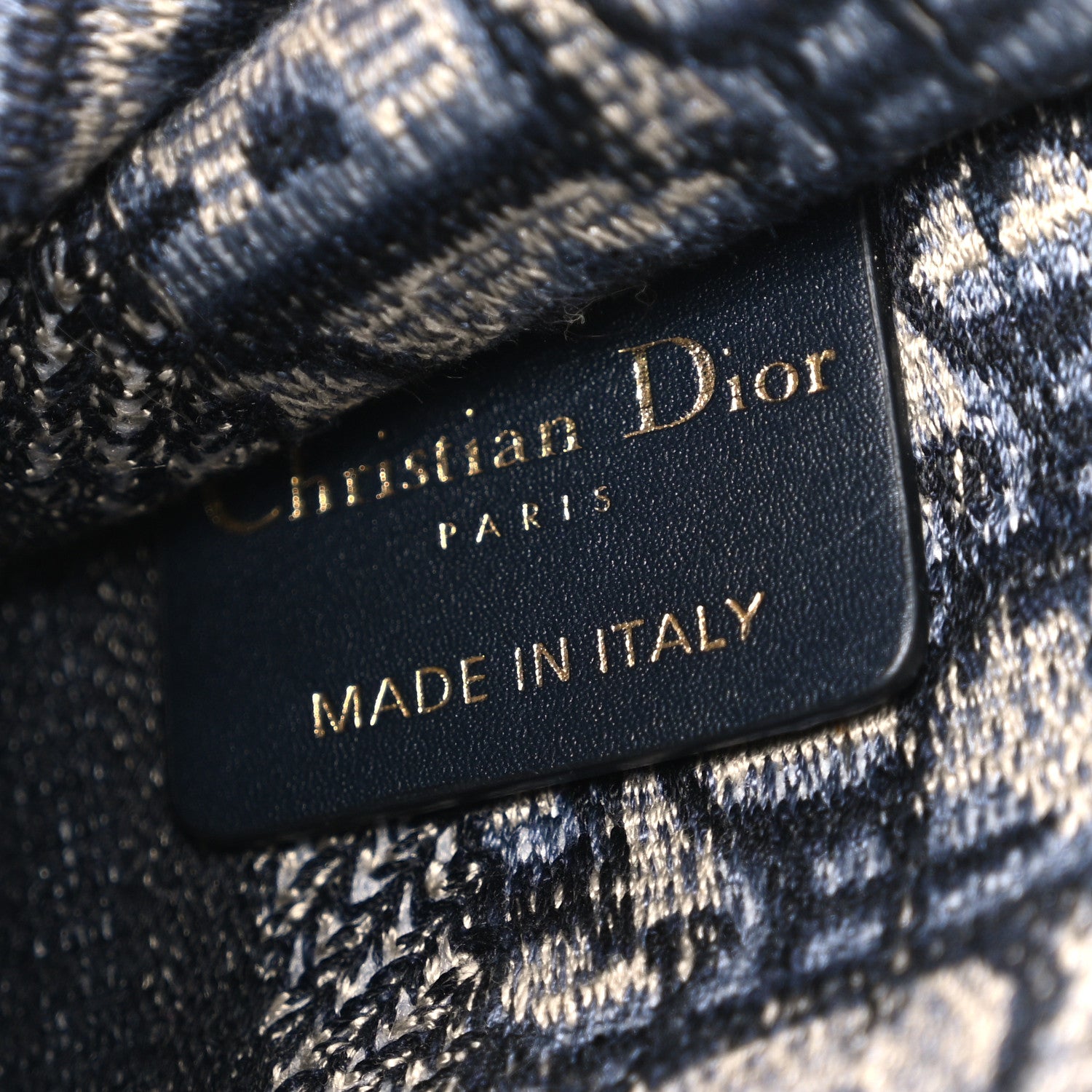 Christian Dior Oblique Mini Book Tote Blue Multicolor 1855254