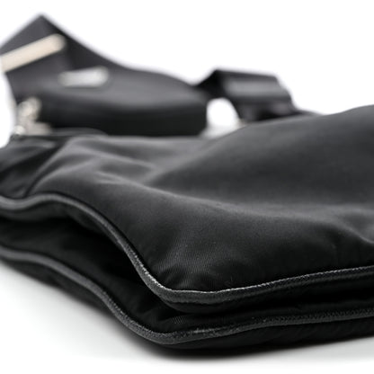 Prada Re-Nylon Saffiano Re-Edition 2000 Double Zip Crossbody Bag Black 10 of 13