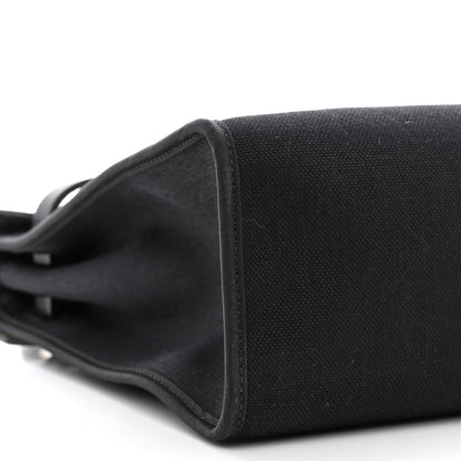 Hermes Military Toile Vache Hunter Herbag Zip PM 31 Black 11 of 13