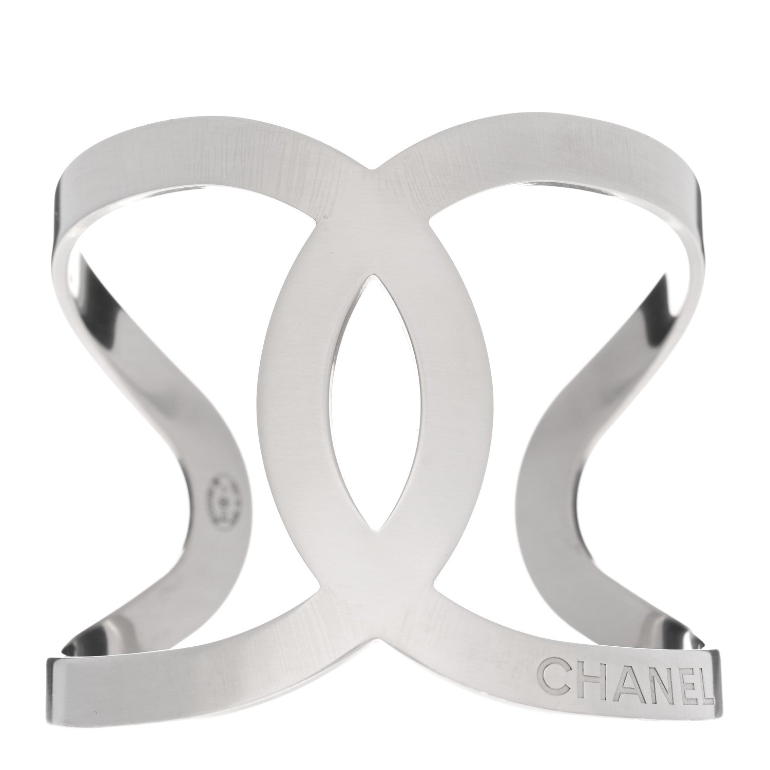 Chanel Metal CC Cuff Silver 1 of 4