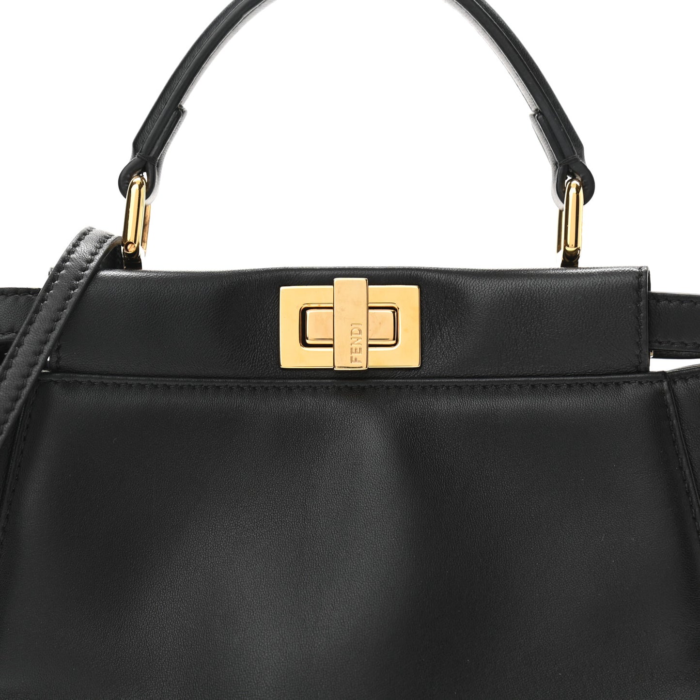 Nappa Mini Peekaboo Iconic Satchel Black