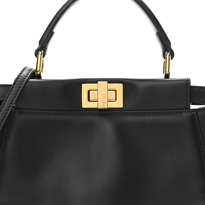 Fendi Nappa Mini Peekaboo Iconic Satchel Black 8 of 11