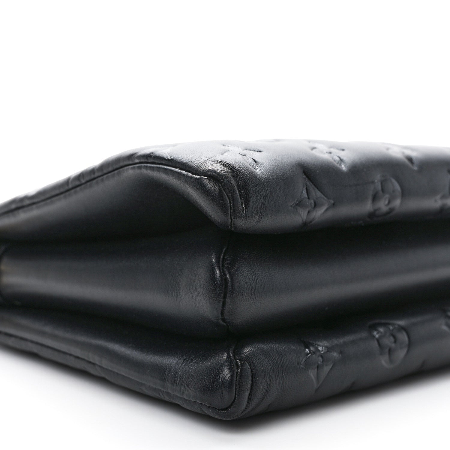 Louis Vuitton Lambskin Embossed Monogram Coussin PM Black 10 of 15