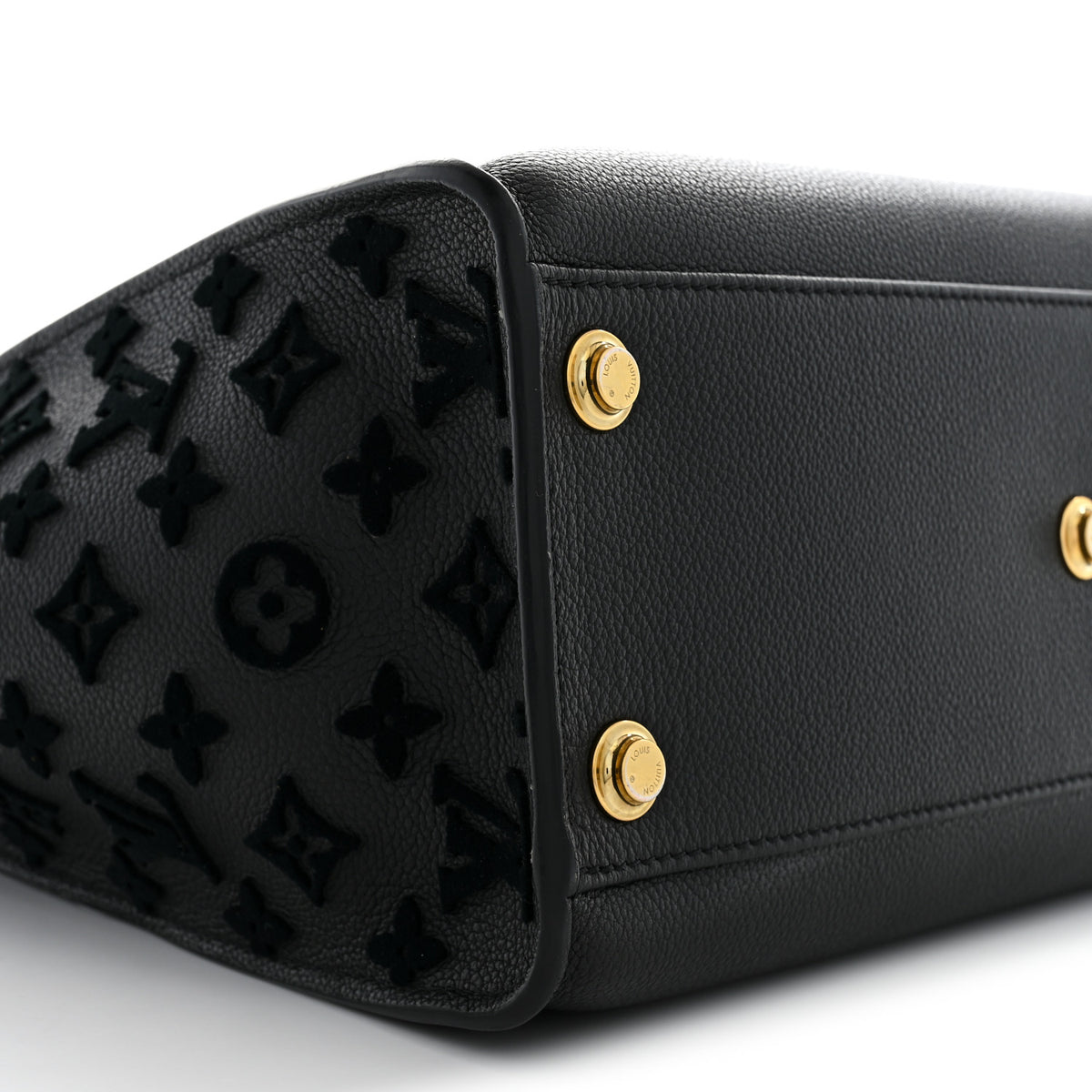 Louis Vuitton Calfskin Monogram Tufting On My Side Black 8 of 10