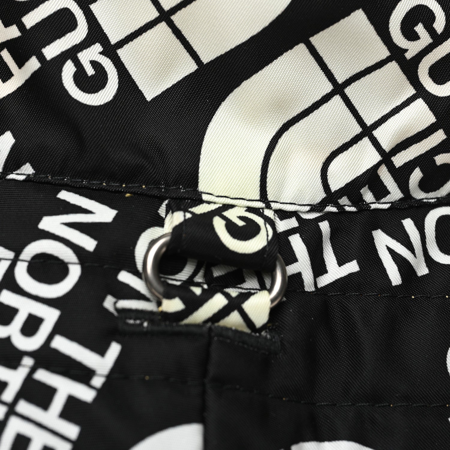 Gucci X THE NORTH FACE Nylon Reversible Self-Tie Bucket Hat Black Yellow 14 of 14