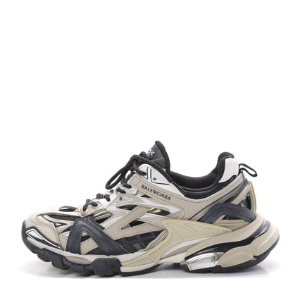 Balenciaga Rubber Mesh Bi-Color Womens Track.2 Open Sneakers 39 Beige Black 1 of 7