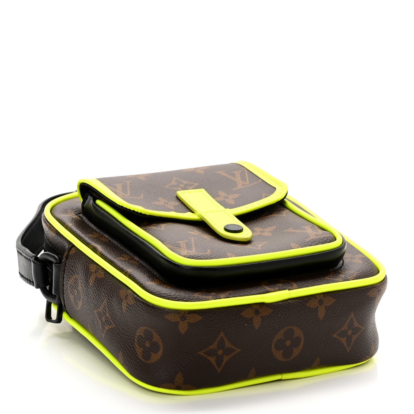 Monogram Macassar Christopher Wearable Wallet Fluorescent Yellow