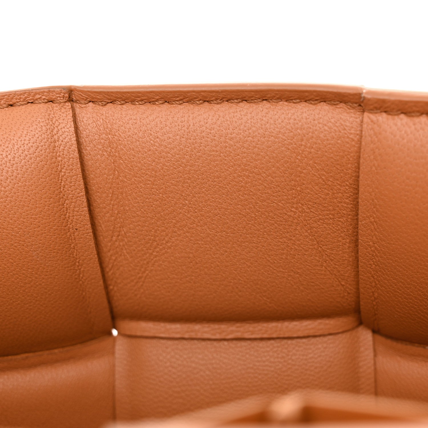Bottega Veneta Lambskin Maxi Intreccio Padded Chain Cassette Crossbody Bag Caramel 10 of 12