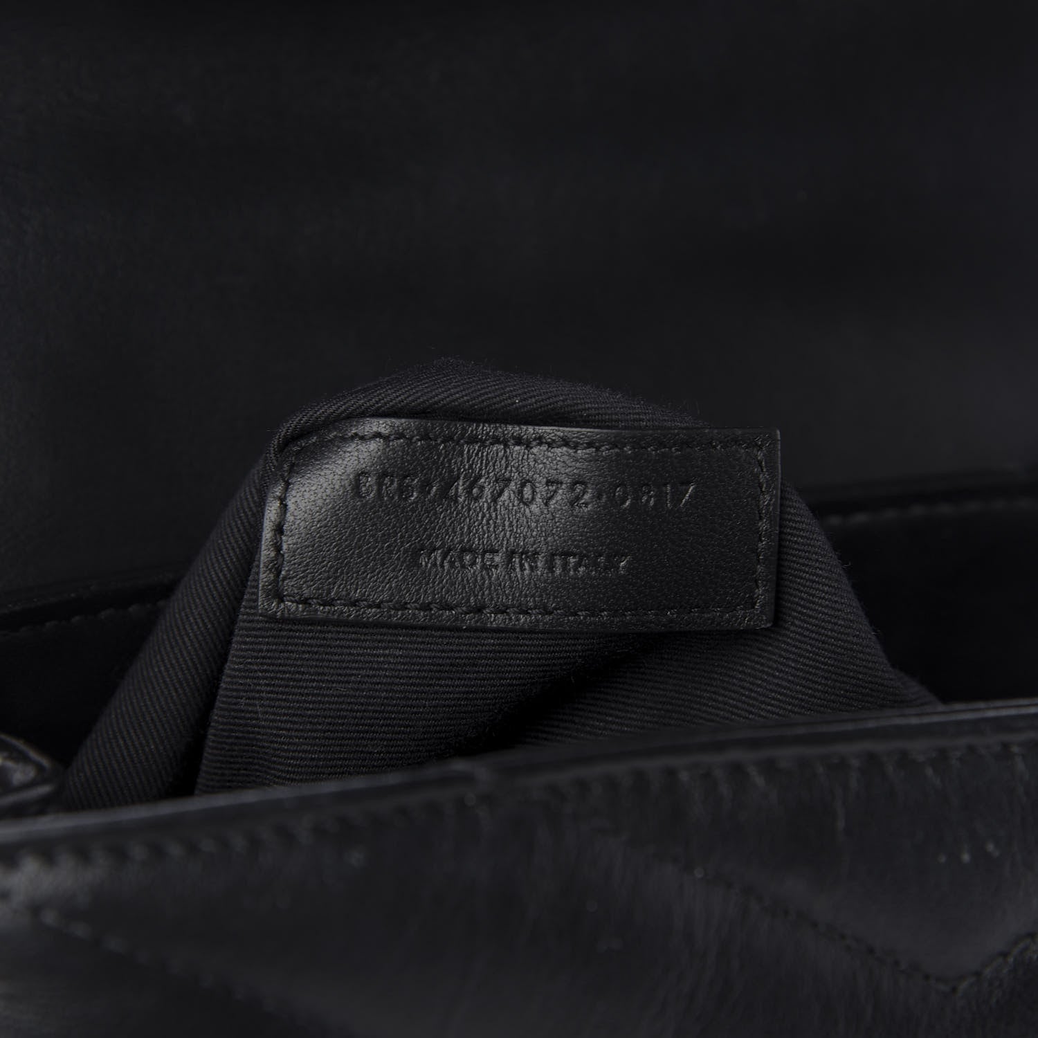 Saint Laurent Calfskin Y Quilted Monogram Toy Loulou Crossbody Bag Black 9 of 10