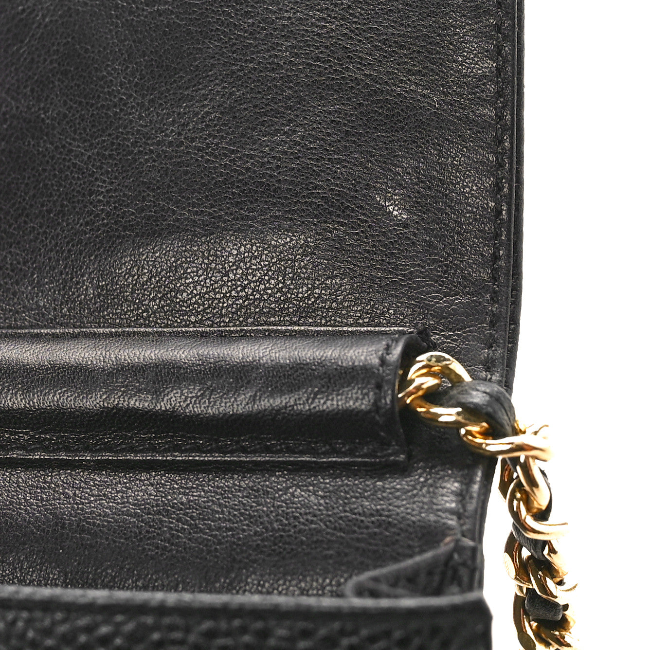 Caviar CC Phone Holder Crossbody Black