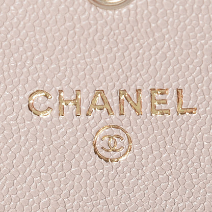 Chanel Iridescent Caviar Quilted Boy Card Holder Wallet Beige 8 of 11