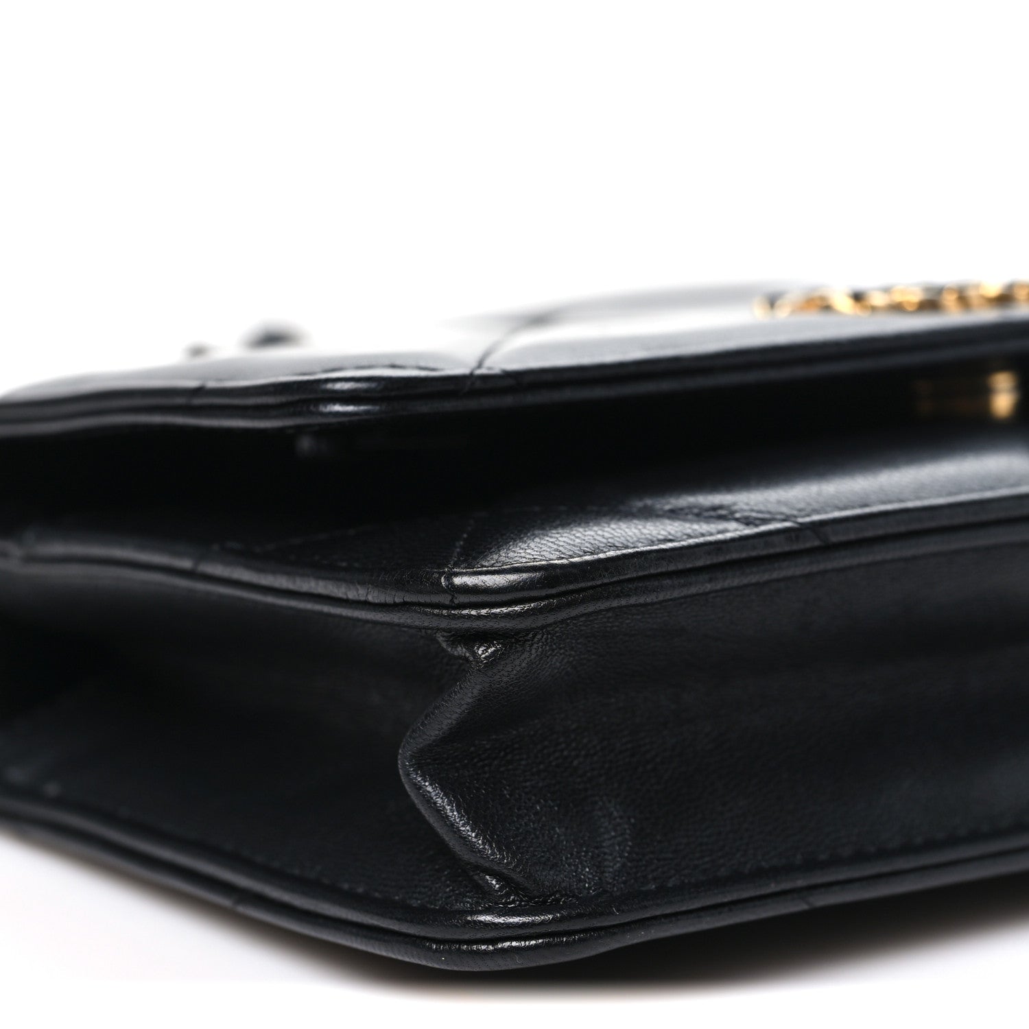 Chanel Lambskin Quilted Chanel 19 Wallet On Chain WOC Black 10 of 11
