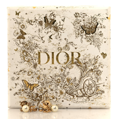 Christian Dior Pearl Crystal Dio(r)evolution Star Earrings Gold 5 of 5