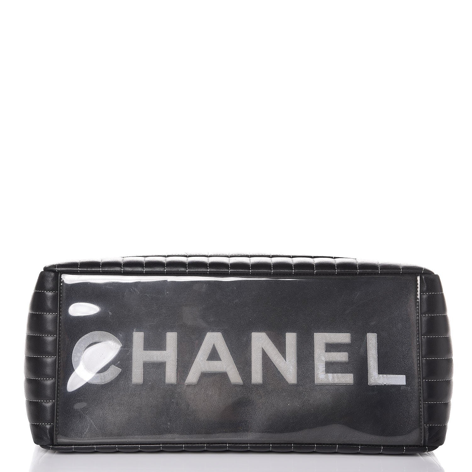 Chanel Lambskin Vertical Quilted Large Mademoiselle Tote Black 11 of 11