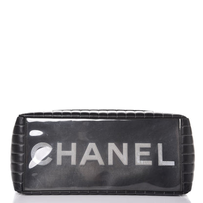 Chanel Lambskin Vertical Quilted Large Mademoiselle Tote Black 11 of 11