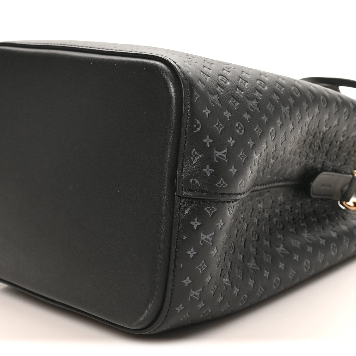 Louis Vuitton Calfskin Nanogram Embossed Neonoe BB Black 8 of 8