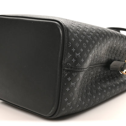 Louis Vuitton Calfskin Nanogram Embossed Neonoe BB Black 8 of 8