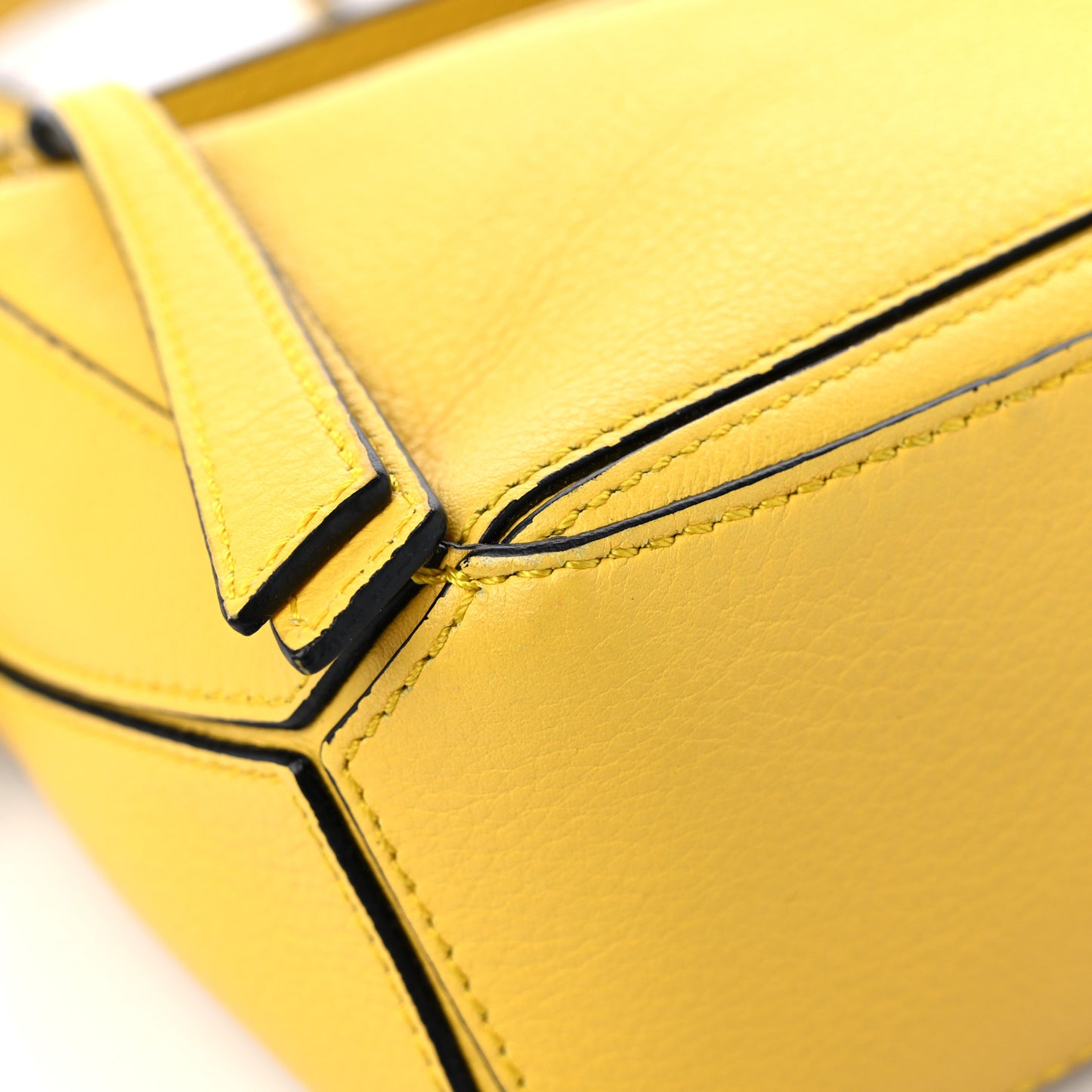 Calfskin Mini Puzzle Bag Yellow