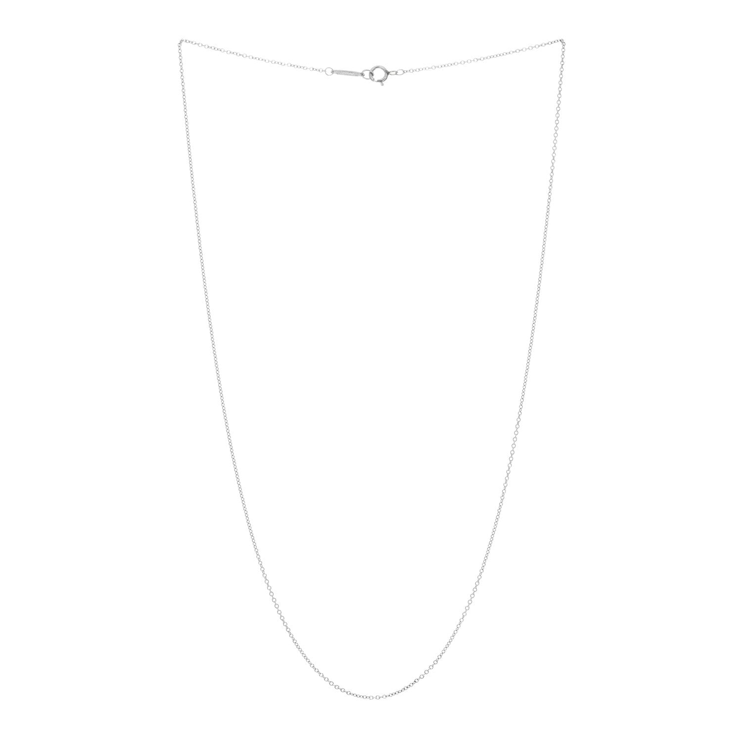 Tiffany Platinum Chain Necklace 18" 2 of 4