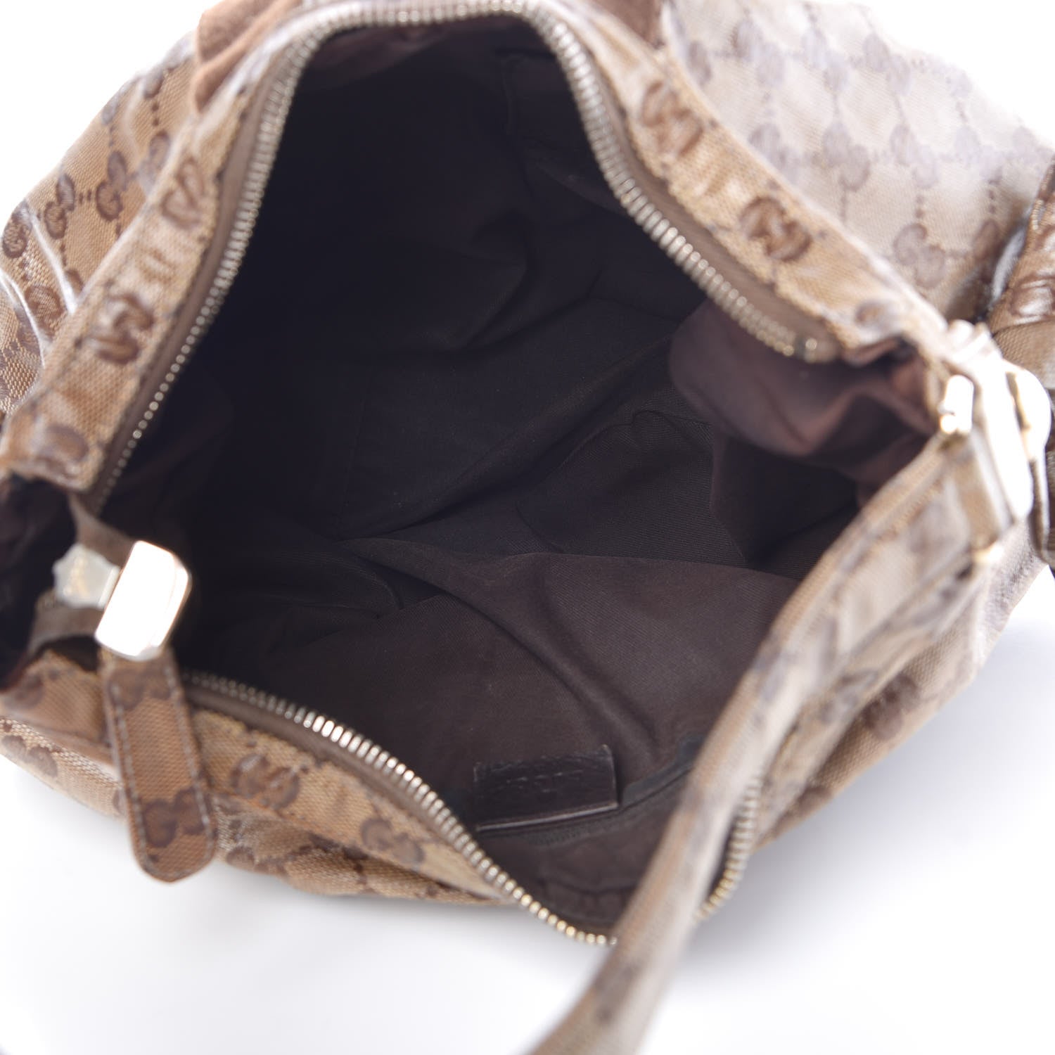 Gucci Crystal Monogram Web Hobo Brown 5 of 10